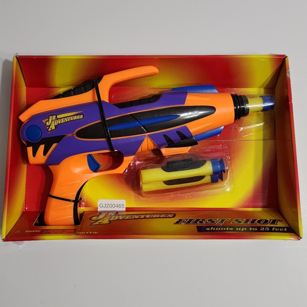 NIB Lanard First Shot Nerf-like gun - Jr. Adventures Edition